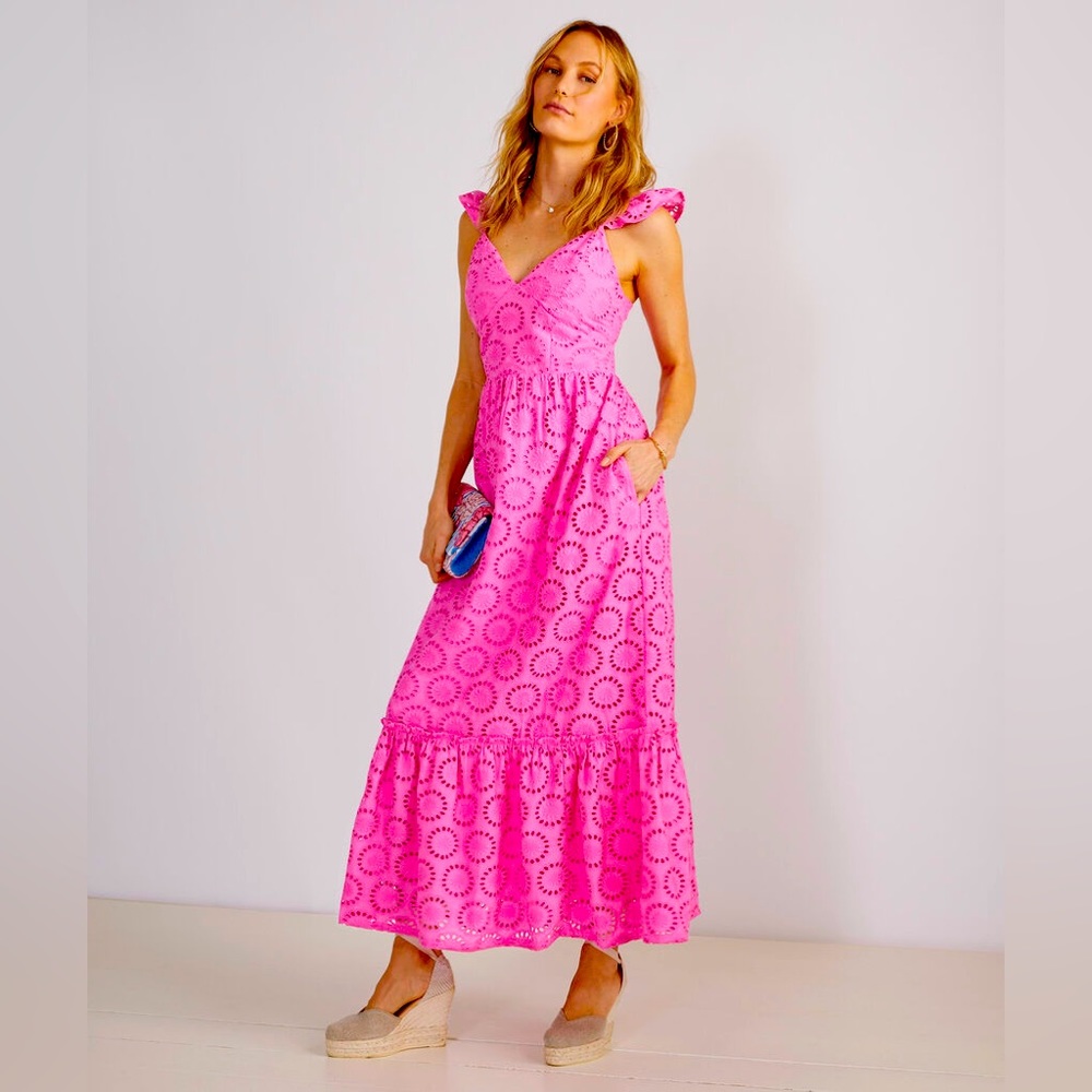 Vineyard Vines Eyelet Maxi Dress